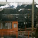 Turntable - Drehscheibe. Miłkowice Steam depot, Ty2 Parowózy, Poland Nov 1989 (3730626138)